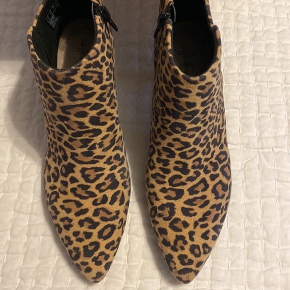 Clarks Shoes - Leopard Print Ankle Boots